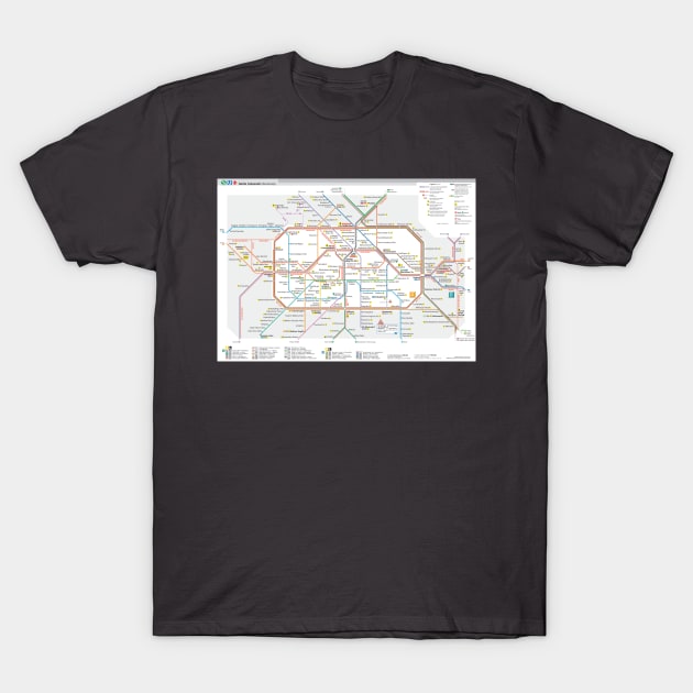 Berlin subway map T-Shirt by Superfunky